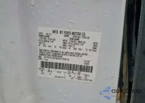 2013 Ford F150 Super Cab from USA, damaged, VIN 1FTFX1EF5DKF30516